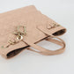 Christian Dior Cannage Panarea Hand Bag Coated Canvas Pink