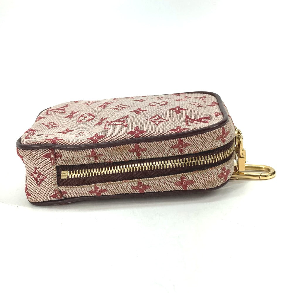 LOUIS VUITTON Pouch M60001  Monogram mini canvas Red Monogram mini US Digital Women Used Authentic