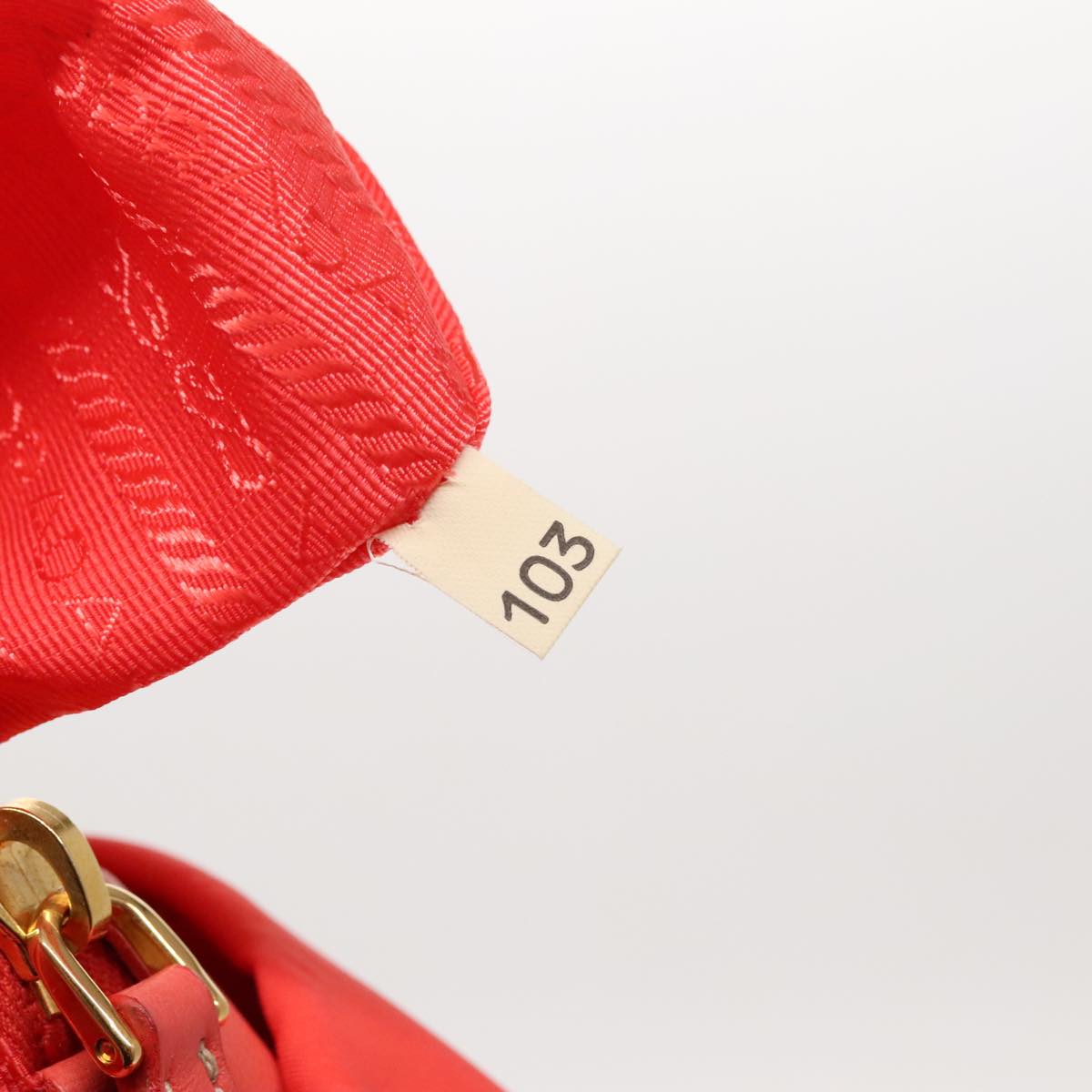 PRADA Hand Bag Nylon Sunset Gold