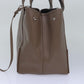 BALENCIAGA Cabas Hand Bag Leather Gray