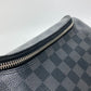 LOUIS VUITTON Pouch N47625 Damier Grafitto Canvas black Damier Grafitte C Cracking pouch mens Used Authentic
