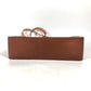 CHANEL Tote Bag rubber Brown logo Women Used Authentic