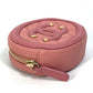 CHANEL Coin case Caviar skin pink Wallet Coin Pocket Round filigree Women Used Authentic