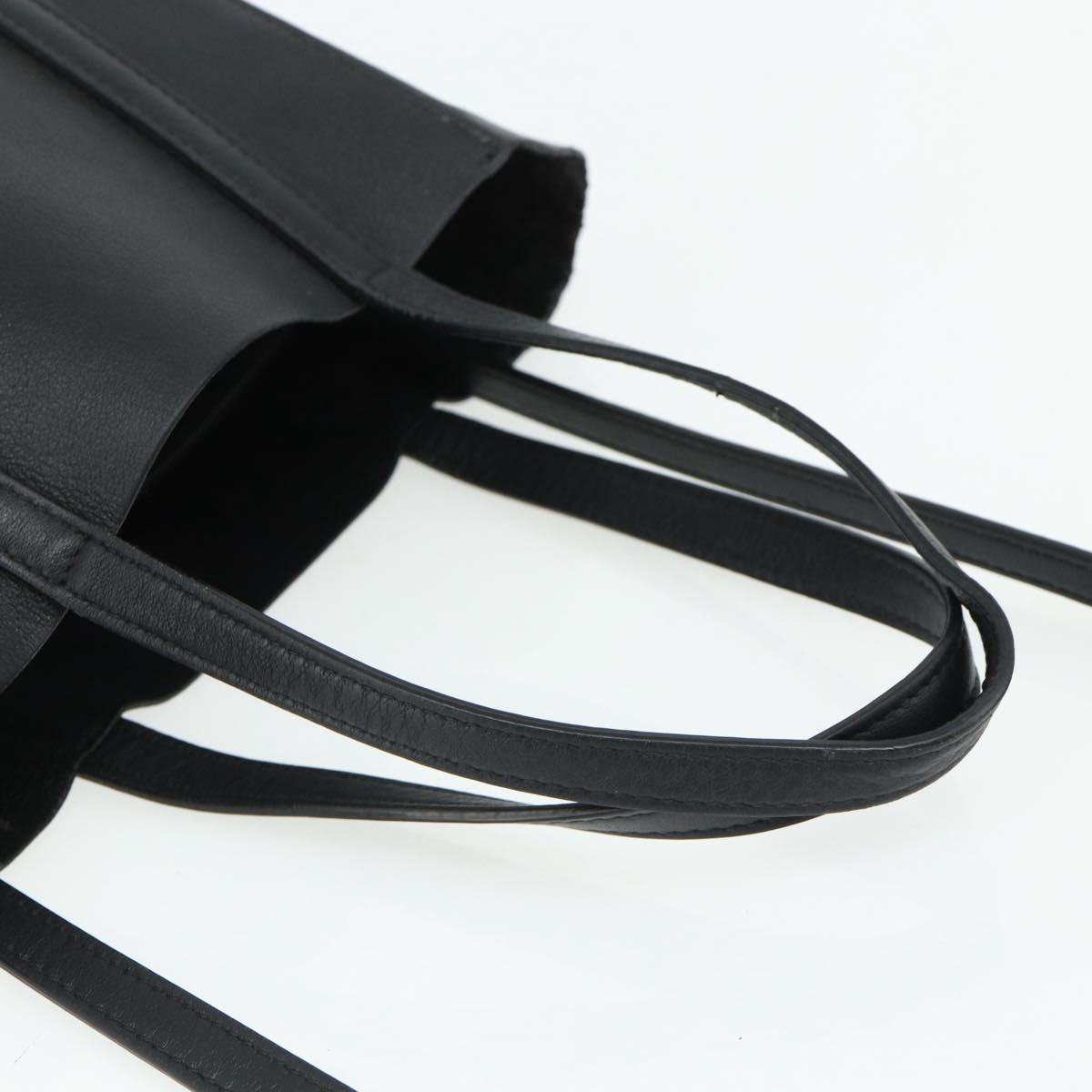 BALENCIAGA Two Way Mini Tote Bag Black Silver