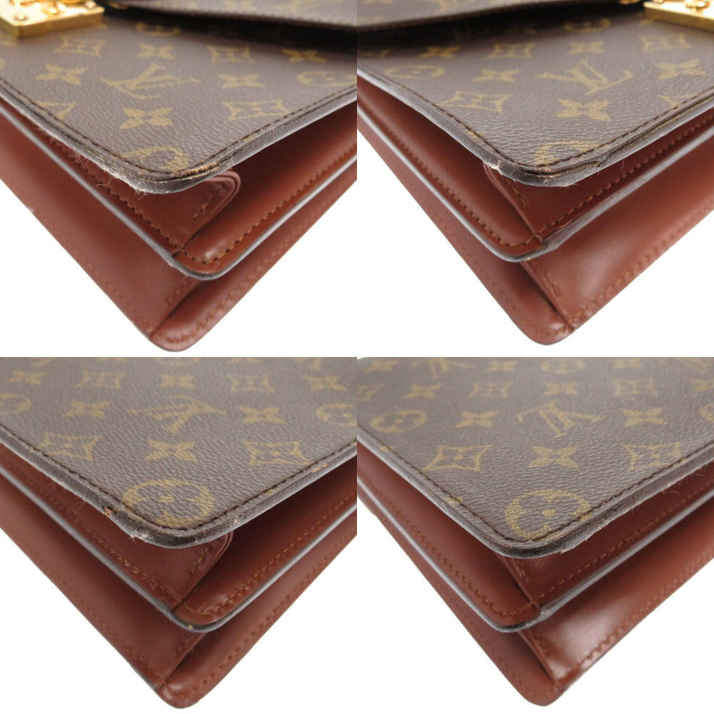 LOUIS VUITTON Handbag M51190 Monogram canvas Brown Monogram Concorde Women Used Authentic