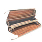 FENDI Long Wallet Purse 7M0174 PVC / Leather Brown Zucca mens Used Authentic