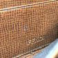 FENDI Long Wallet Purse 7M0174 PVC / Leather Brown Zucca mens Used Authentic