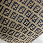 FENDI Shoulder Bag Canvas / leather Navy shoulder bag Mamma Bucket Women Used Authentic