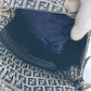 FENDI Shoulder Bag Canvas / leather Navy shoulder bag Mamma Bucket Women Used Authentic