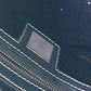 FENDI Shoulder Bag Canvas / leather Navy shoulder bag Mamma Bucket Women Used Authentic