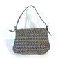 FENDI Shoulder Bag Canvas / leather Navy shoulder bag Mamma Bucket Women Used Authentic