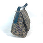 FENDI Shoulder Bag Canvas / leather Navy shoulder bag Mamma Bucket Women Used Authentic