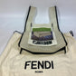 FENDI Handbag 7VA442 Plastics clear banana fruit FREEDOM logo Women Used Authentic