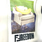FENDI Handbag 7VA442 Plastics clear banana fruit FREEDOM logo Women Used Authentic