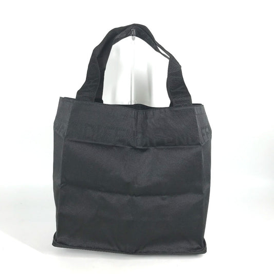 FENDI Tote Bag Nylon black vintage logo Women Used Authentic