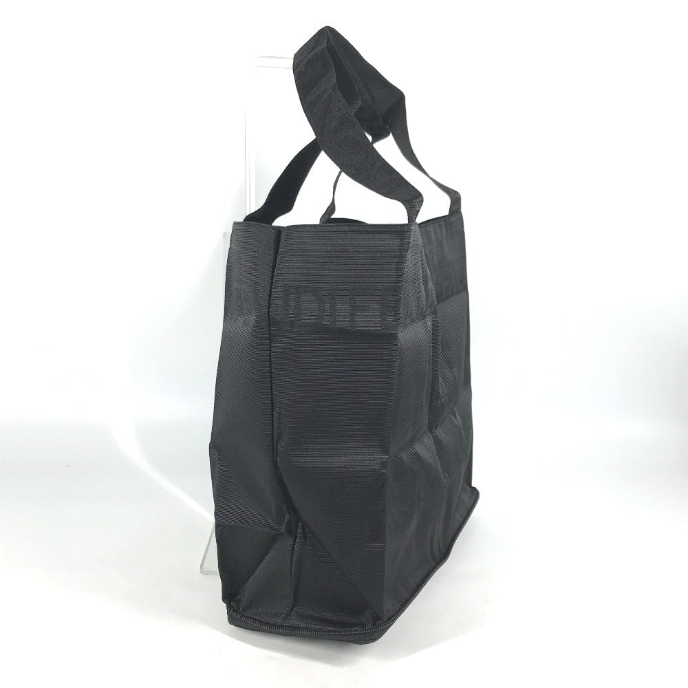 FENDI Tote Bag Nylon black vintage logo Women Used Authentic