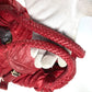 FENDI Shoulder Bag Nylon Red Zucca studded spy bag Women Used Authentic