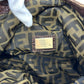 FENDI Shoulder Bag leather Brown Spy bag