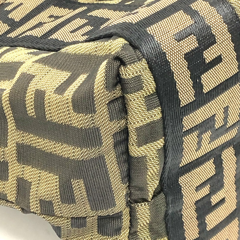 FENDI Handbag 7VS078 canvas Brown FF logo Zucca Women Used Authentic