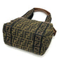 FENDI Handbag 7VS078 canvas Brown FF logo Zucca Women Used Authentic