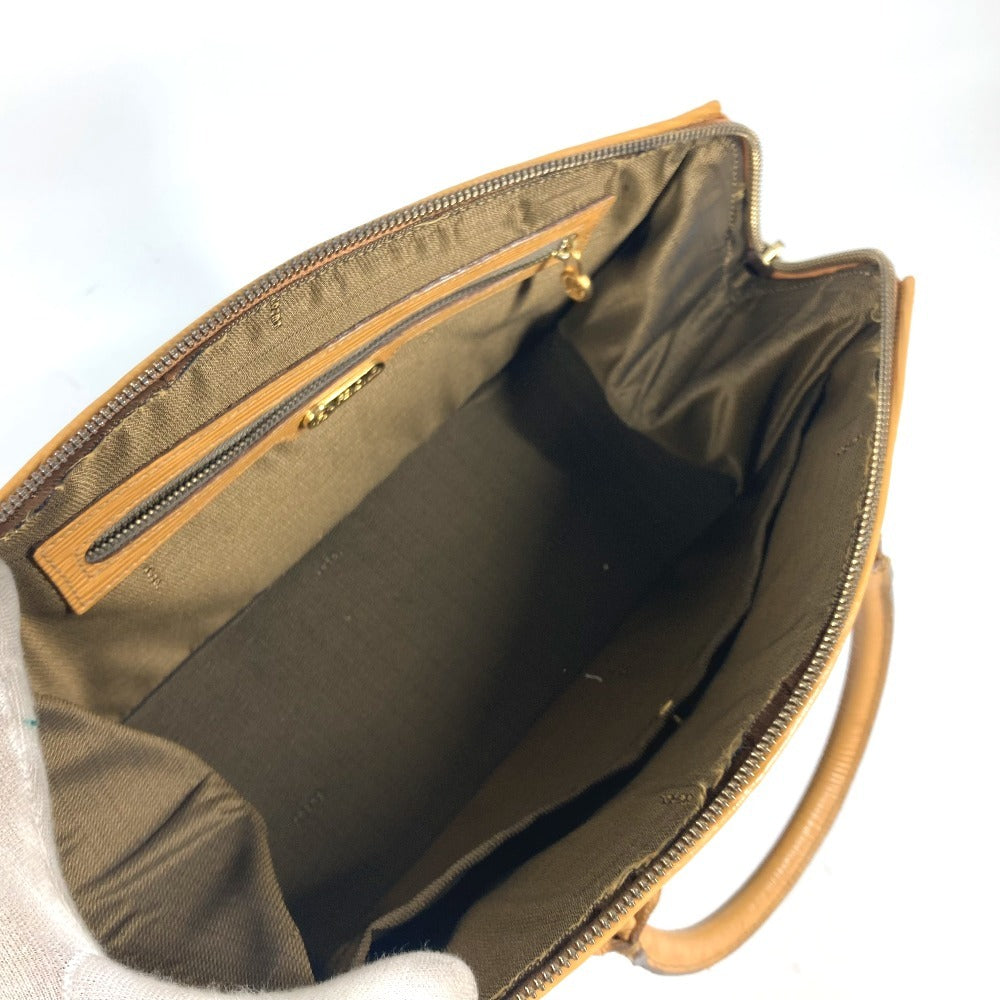 FENDI Handbag Canvas / leather Brown vintage Zucca logo Women Used Authentic