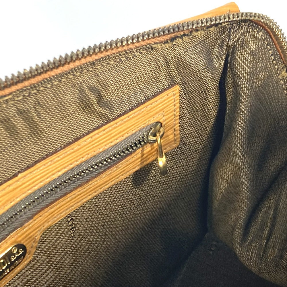 FENDI Handbag Canvas / leather Brown vintage Zucca logo Women Used Authentic