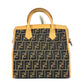 FENDI Handbag Canvas / leather Brown vintage Zucca logo Women Used Authentic