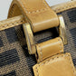 FENDI Tote Bag PVC / Leather Brown Zucca Pattern Women Used Authentic