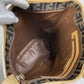 FENDI Tote Bag PVC / Leather Brown Zucca Pattern Women Used Authentic