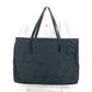 FENDI Tote Bag Nylon, Leather black vintage Zucca Women Used Authentic