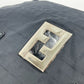FENDI Tote Bag Nylon, Leather black vintage Zucca Women Used Authentic