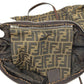 FENDI Tote Bag Canvas / leather Brown Zucca Pattern