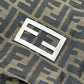 FENDI Tote Bag Canvas / leather Brown Zucca Pattern
