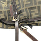 FENDI Tote Bag Canvas / leather Brown Zucca Pattern