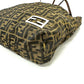 FENDI Tote Bag Canvas / leather Brown Zucca Pattern