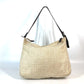 FENDI Shoulder Bag Canvas / leather beige Zucca Mamma Bucket Women Used Authentic