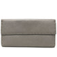 FENDI Long Wallet Purse 8M0144 leather gray Celeria Roman leather Women Used Authentic