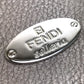 FENDI Long Wallet Purse 8M0144 leather gray Celeria Roman leather Women Used Authentic