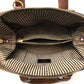 FENDI Handbag 8BL117 leather Brown chameleon Women Used Authentic