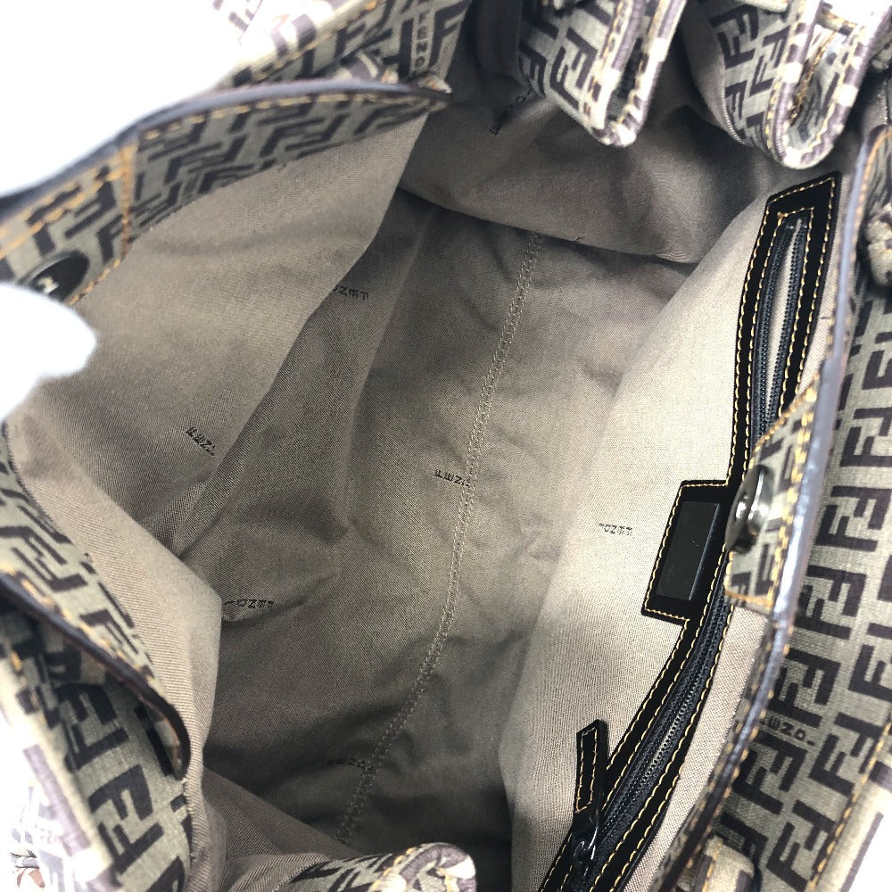 FENDI Handbag 8BN174 PVC / nylon beige Zucchino