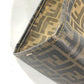 FENDI Shoulder Bag Coated leather Brown Mesh Bag Beach Bag Vintage Zucca Women Used Authentic
