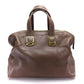 FENDI Handbag 8BL110 leather Brown Men's Women chameleon unisex(Unisex) Used Authentic