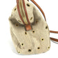 FENDI Handbag 8BL114 Leather / canvas beige Bag chameleon Women Used Authentic