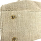 FENDI Handbag 8BL114 Leather / canvas beige Bag chameleon Women Used Authentic