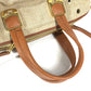FENDI Handbag 8BL114 Leather / canvas beige Bag chameleon Women Used Authentic