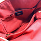 FENDI Handbag 8BL114 leather Red Mini Boston Duffel bag chameleon Women Used Authentic