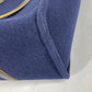 FENDI Tote Bag 7VA390 wool Navy Shoulder Tote mens Used Authentic