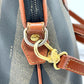 FENDI Handbag PVC / Leather Brown type Pecan Shoulder Women Used Authentic