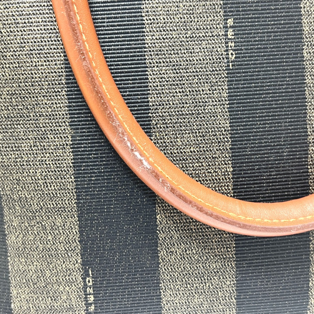 FENDI Handbag PVC, Leather Brown Pecan