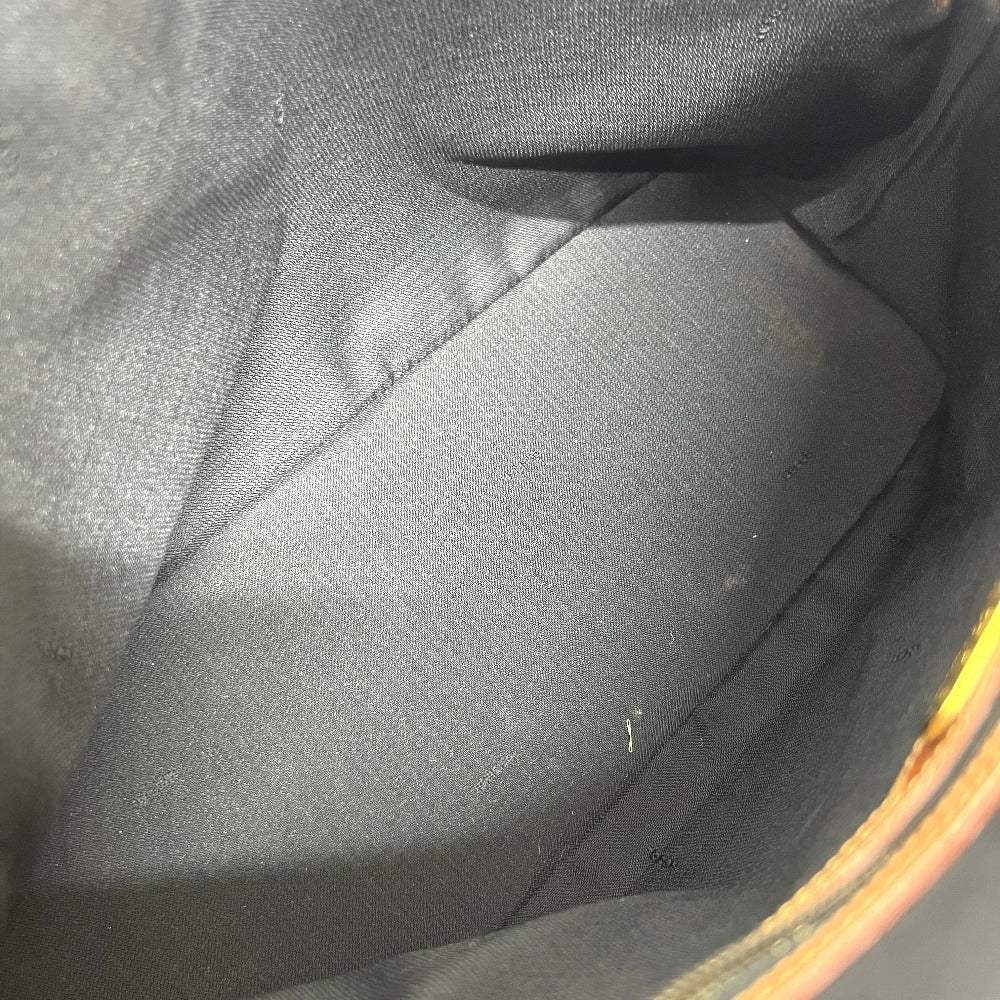 FENDI Handbag PVC, Leather Brown Pecan